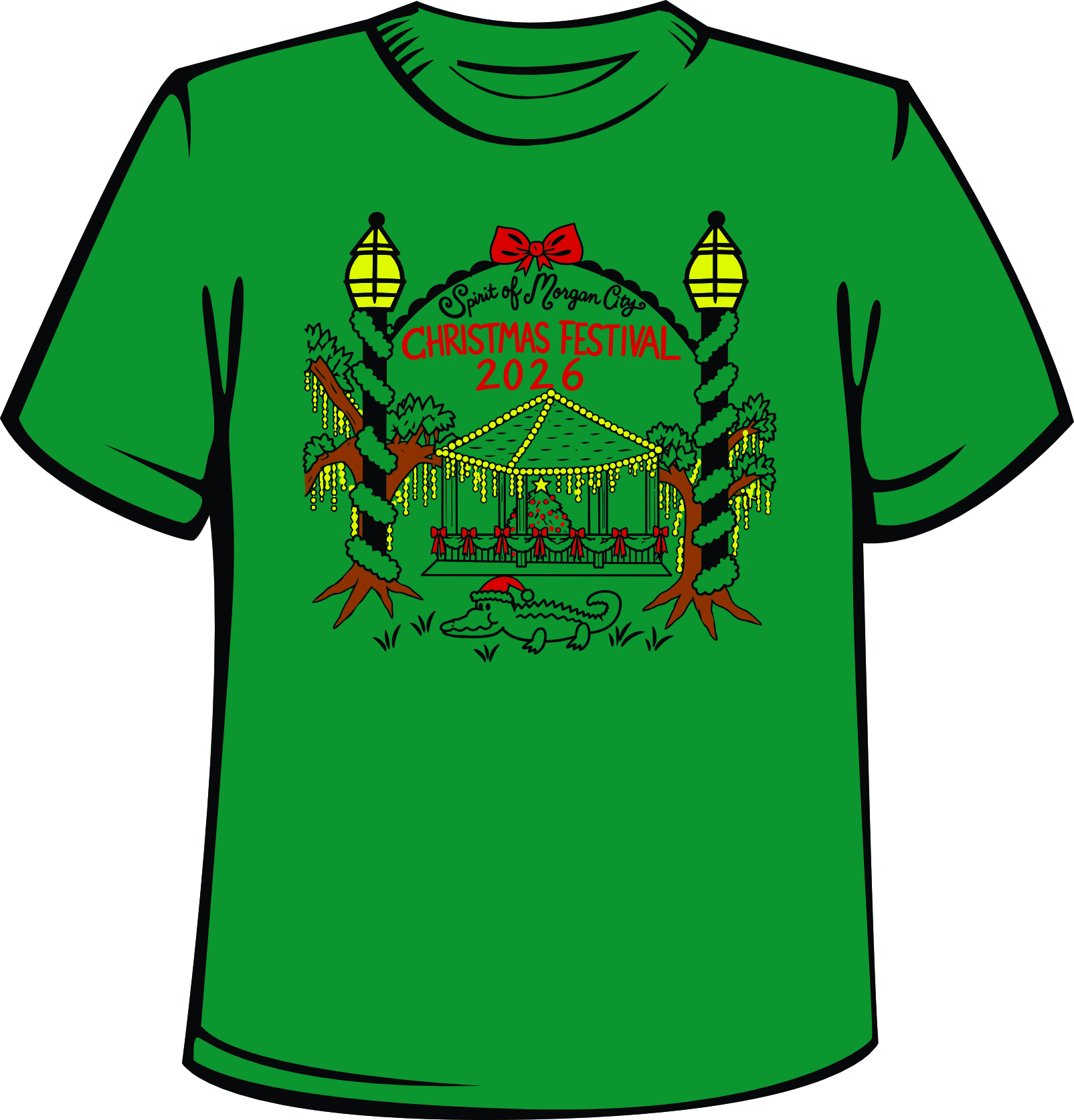 2026 Spirit of Morgan City Christmas Festival t-shirt